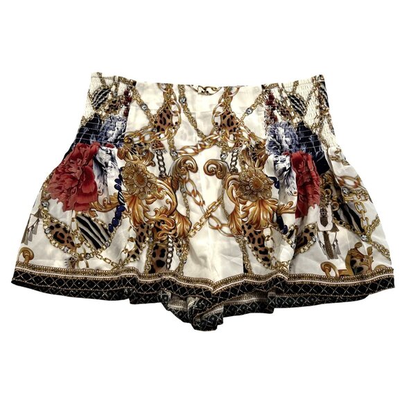 Camilla Shorts With Side Flounce in Reign Supreme - Picture 1 of 5